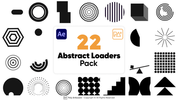 Abstract Loaders Pack For After Effects