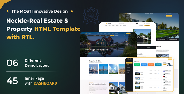 Neckle - Real Estate & Property HTML Template + RTL
