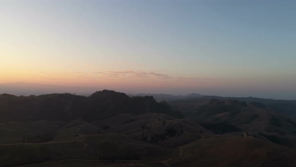 Aerial Sunset Mountain View alt