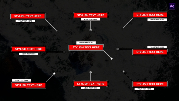 Stylish Call Out After Effects Titles template preview