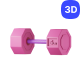 Gym Fitness 3D Icon Pack