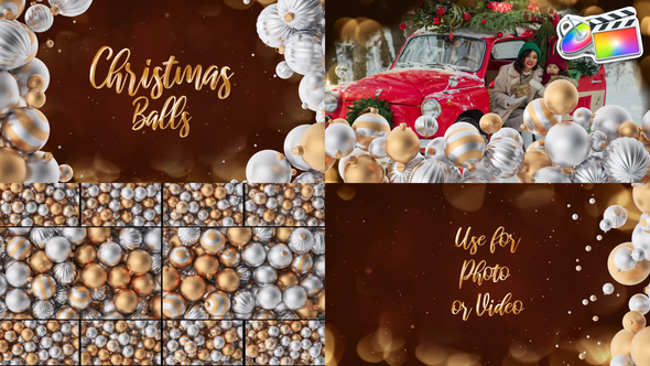 Christmas Balls Opener And Transitions for FCPX