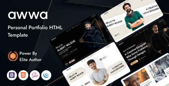 Awwa - personal portfolio HTML5 Template