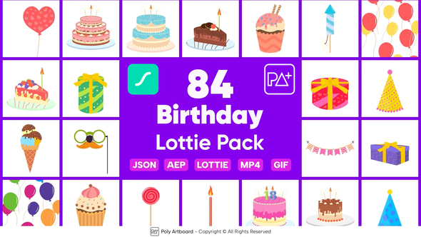 Birthday Kit Lottie Pack