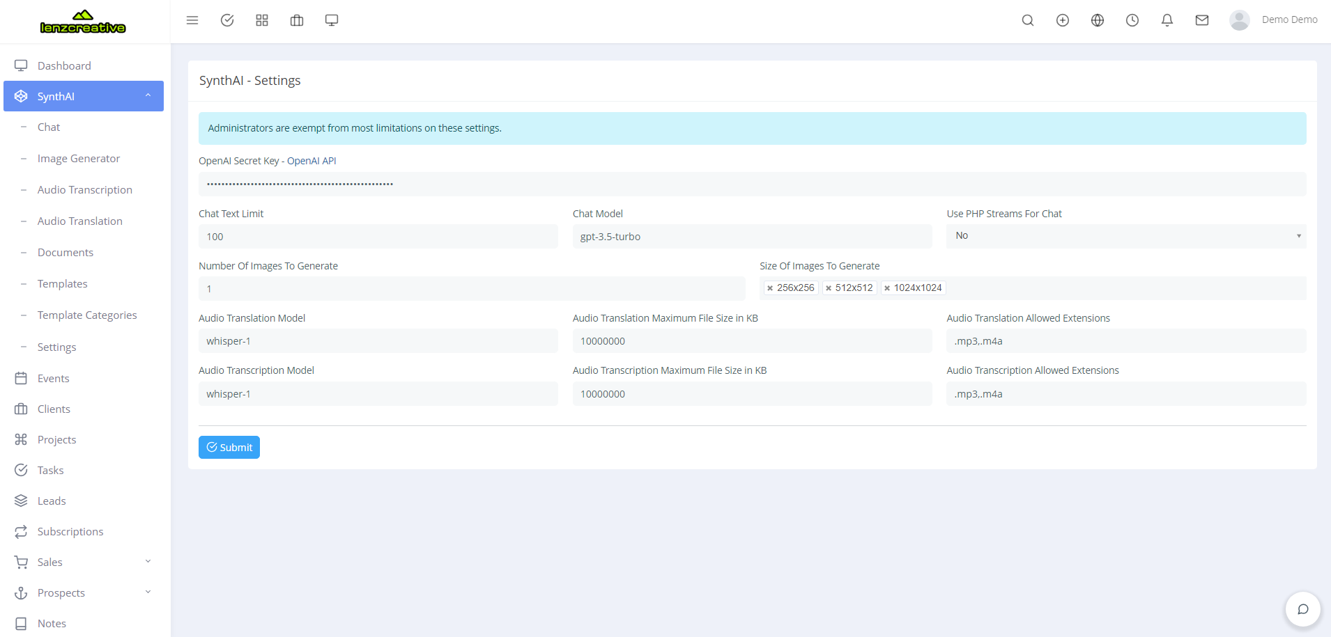 SynthAI - AI Module For Rise CRM by lenzcreativee | CodeCanyon