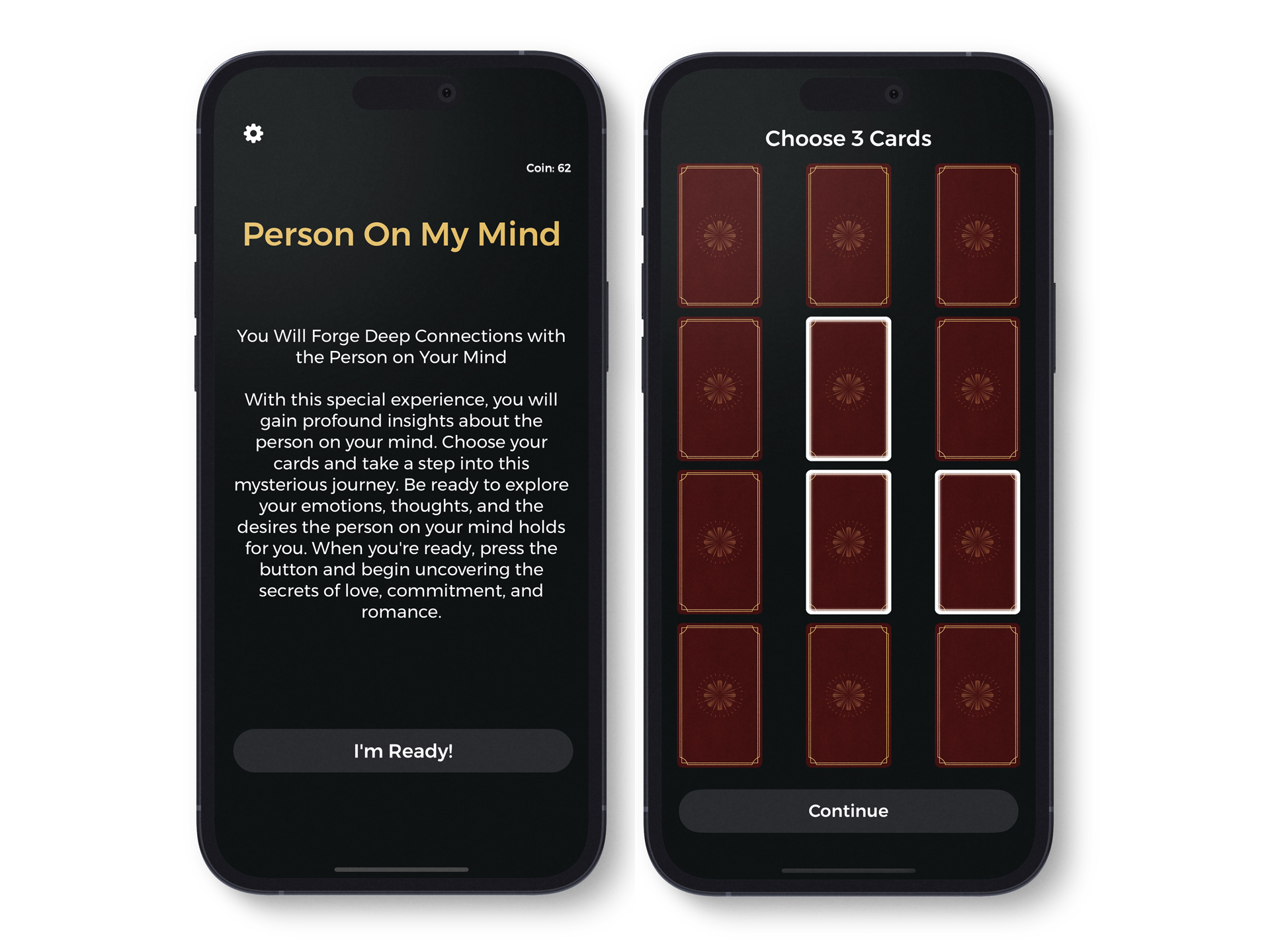 Person On My Mind Tarot/Fortune Telling App for iOS by NGNdev