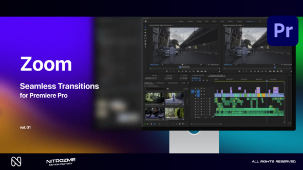 Zoom Seamless Transitions Vol. 01 for Premiere Pro