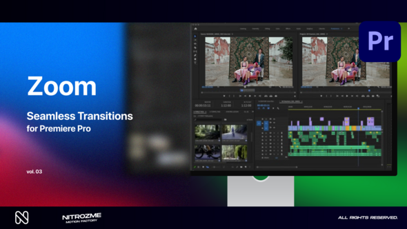 Zoom Seamless Transitions Vol. 03 for Premiere Pro