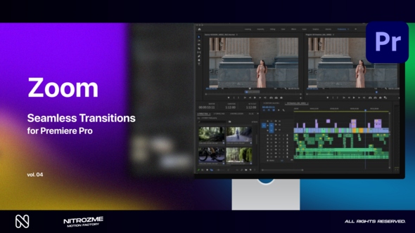 Zoom Seamless Transitions Vol. 04 for Premiere Pro