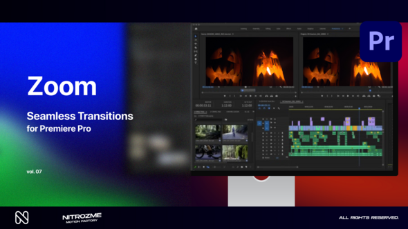 Zoom Seamless Transitions Vol. 07 for Premiere Pro