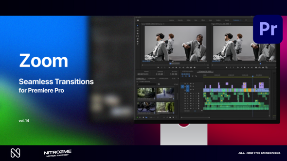 Zoom Seamless Transitions Vol. 14 for Premiere Pro