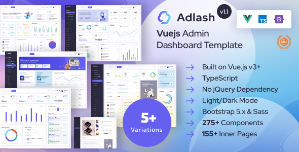 [DOWNLOAD]Adlash - Vuejs Admin Dashboard Template