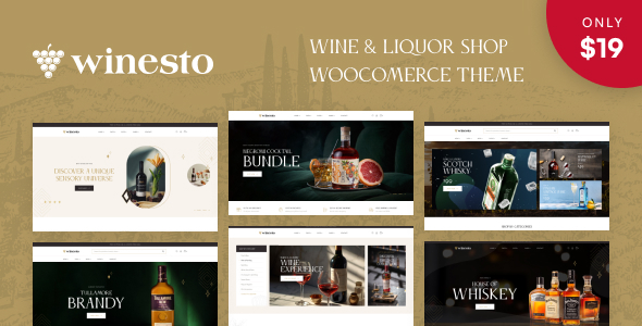 Winesto – Wine & Liquor Shop WooCommerce Theme