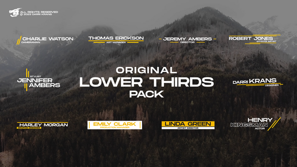 Lower Thirds Pack / AE