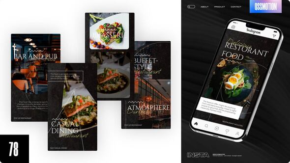 Food Reels Product Promo template preview