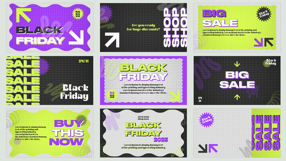 Kinetic Black Friday | AE Titles template preview