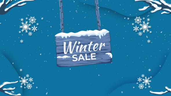 Winter Sale Premiere Pro template preview