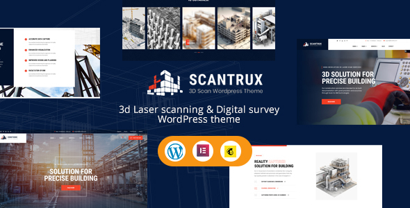 Scantrux - 3D Laser Scan & Digital Survey WordPress Theme