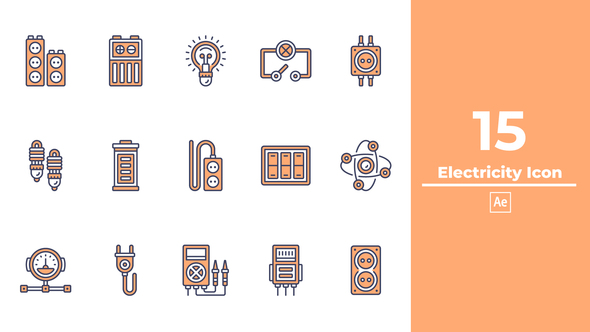 Electricity Icon After Effect