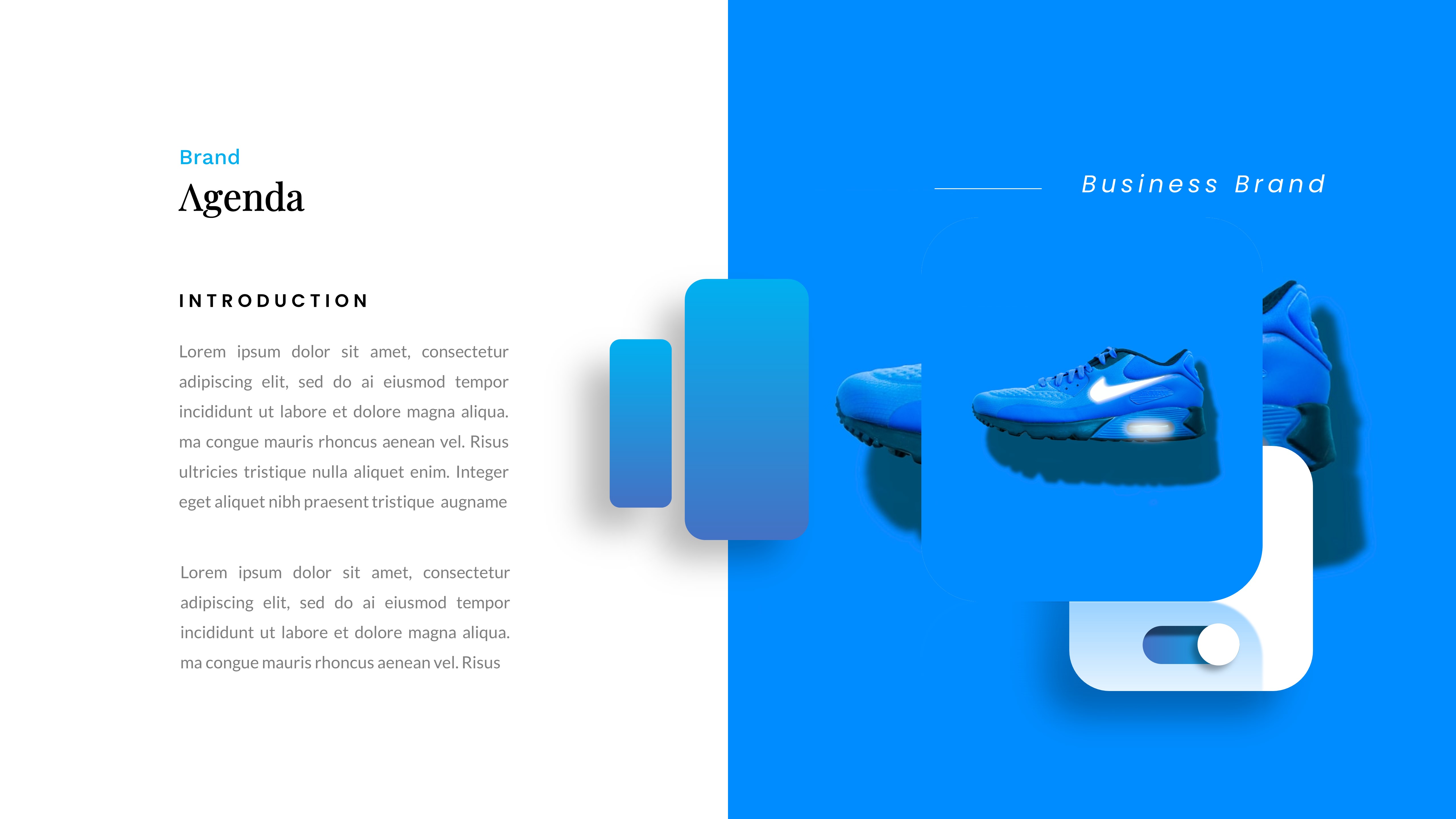 Sligkers - Sneakers Business PowerPoint Template, Presentation Templates