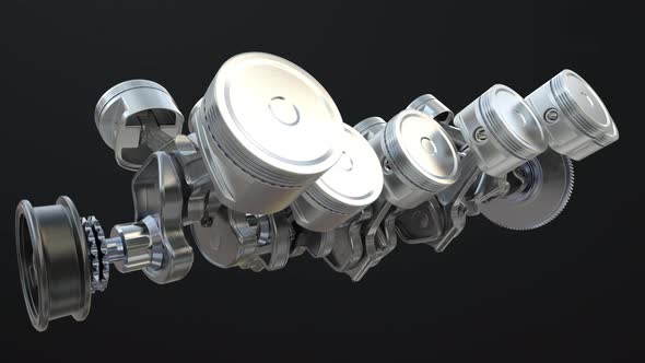 Engine Pistons V12 alt