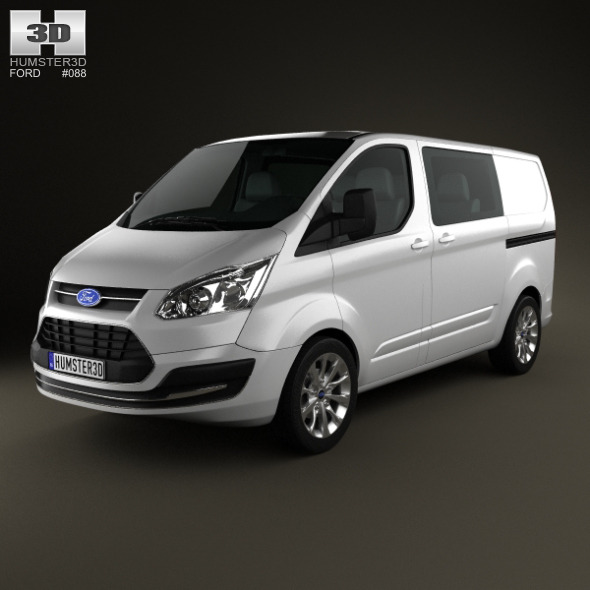 Ford Transit Custom Crew Van SWB 2013 - 3DOcean Item for Sale