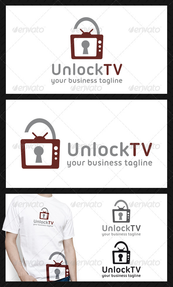 Unlock Tv Logo Template - Objects Logo Templates