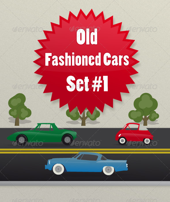 Old-Fashioned-Cars-Set1