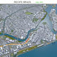 Recife city Brazil 3d model 30km