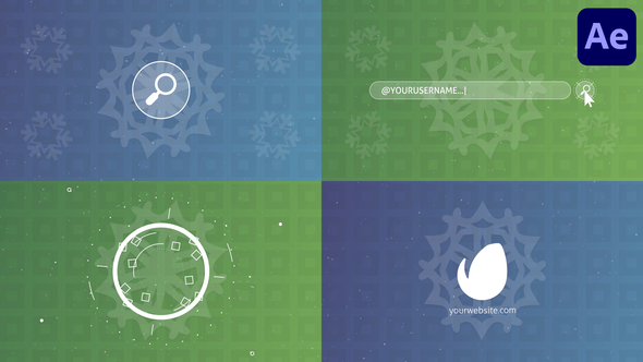 Winter Search Logo for After Effects