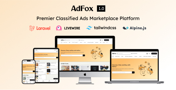 AdFox: DualExperience Classified Ads with AppLike Feel on Mobile & Web Interface