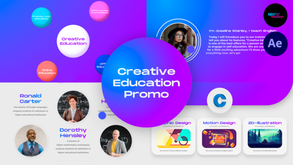 Creative Education Promo broadcast-packages template preview