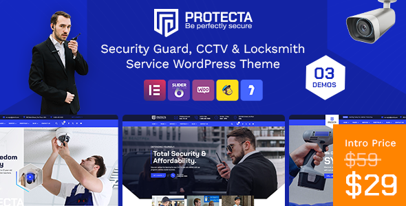 Protecta – Security and CCTV WordPress Theme