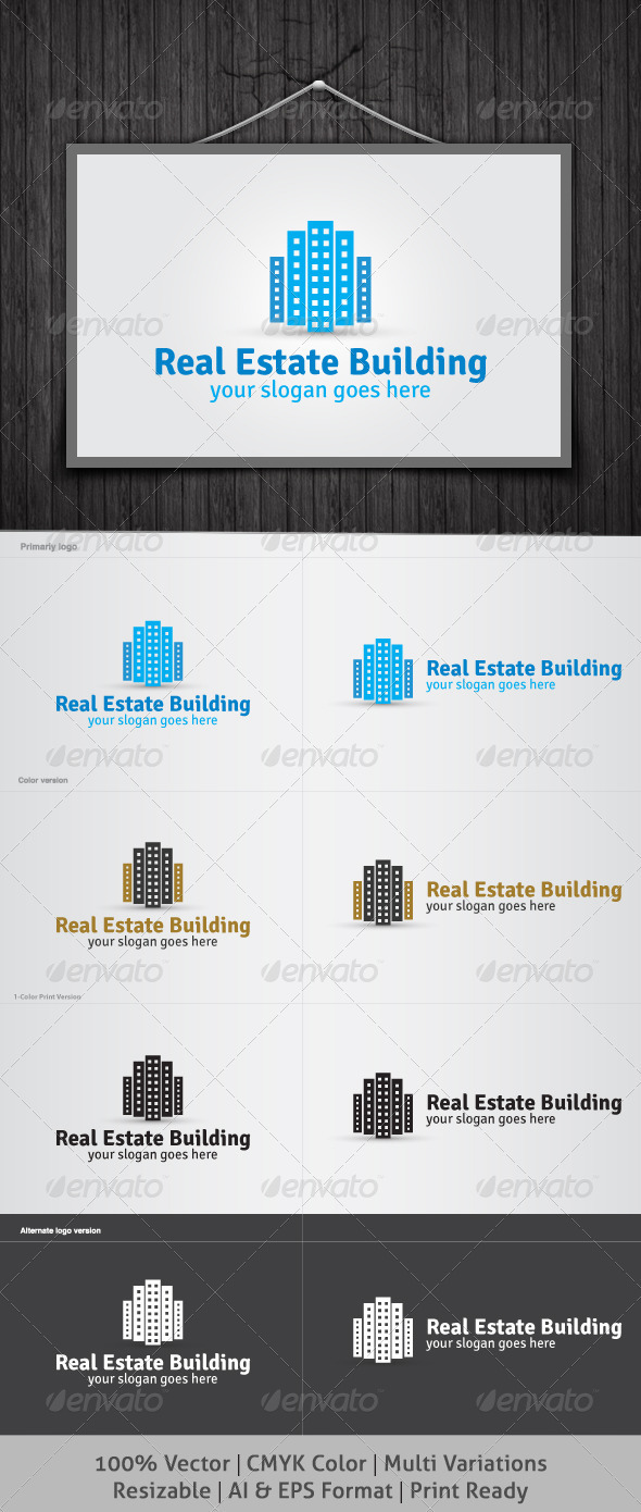 Real Estate Building Logo - Buildings Logo Templates