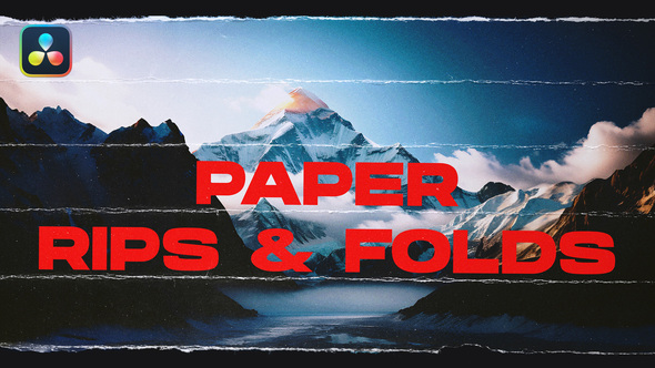 Paper Rips & Folds Transitions | DaVinci Resolve
