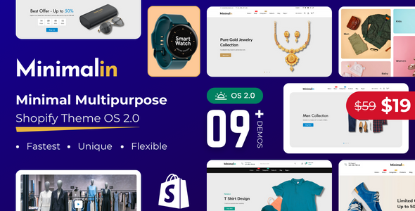 Minimalin – Minimal Multipurpose Shopify Theme OS 2.0