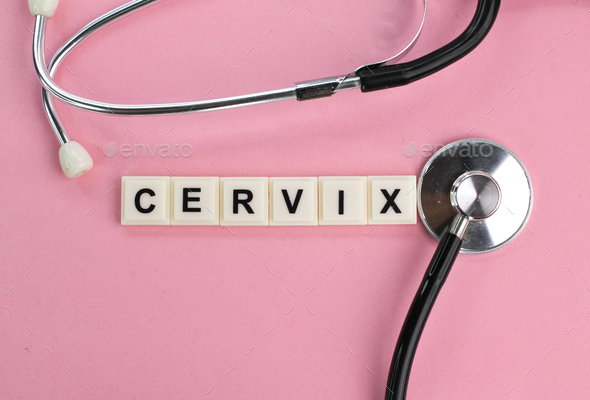 stethoscope with the word cervix. Stock Photo by fauziEv8 | PhotoDune