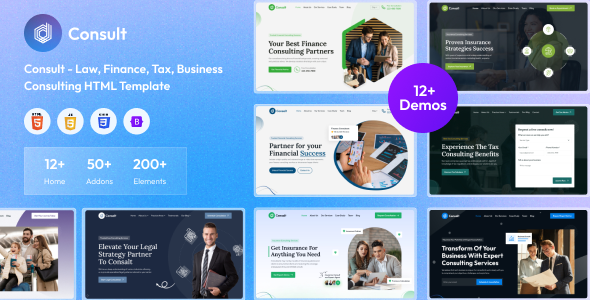 Consult - Law, Finance, Tax, Business Consulting HTML Template