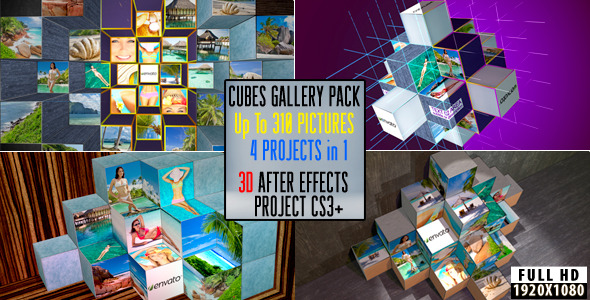Cubes Gallery Pack - VideoHive 3940030