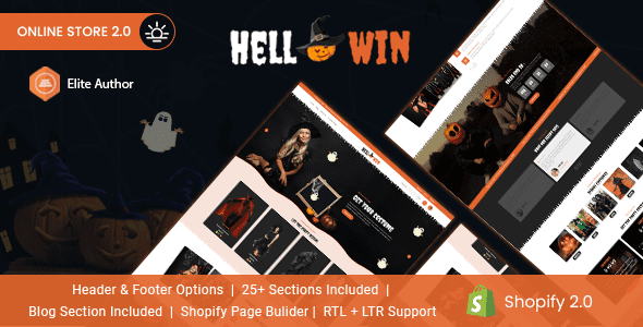Hellowin - eCommerce, Horror-theme, Shopify Theme