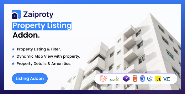 Zaiproty - Property Listing Addon.