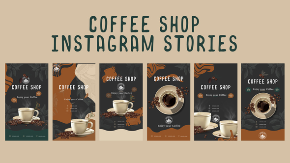 Coffee shop instagram stories