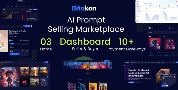 [DOWNLOAD]Bitakon - AI Prompt Buy Selling Marketplace (Multi Seller)