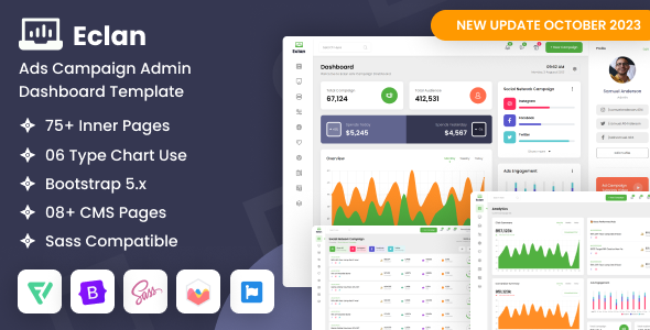 Eclan - Ads Campaign Admin Dashboard Template