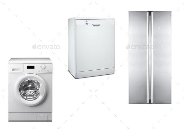refrigerator, washing machine and dishwasher