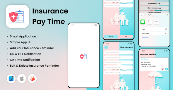 Insurance Pay Time - iOS App - Insurance Reminder