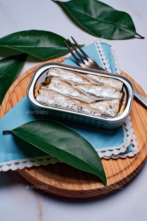 Can of sardines in olive oil Stock Photo by fotoimagen PhotoDune