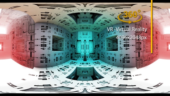 VR360 Fractal Room Geometric 04 Virtual Reality alt