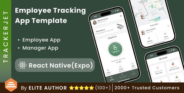 Employee Tracking App | Employee Management app | Staff Tracking App| React Native | TrackerJet