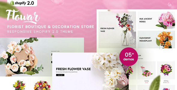 Flowar - Florist Boutique & Decoration Store Shopify 2.0 Theme